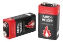 Alkaline 9 Volt block smoke detector battery, 2 pieces