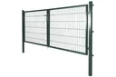 Double-leaf garden gate for double-wire fence panels, 2x 150 x 120 cm