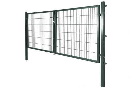 "Double-leaf garden gate for double-wire fence panels, 2x 150 x 120 cm image"