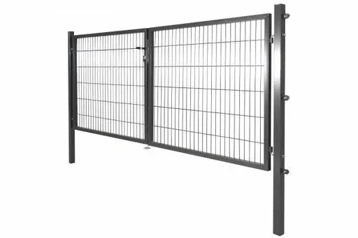 "Garden gate for standard welded fence panel, double-leaf, 2x 150 x 100 cm image"