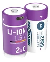 Lithium Ion Baby (C) Batteries USB-C - 2 pieces, safety shutdown