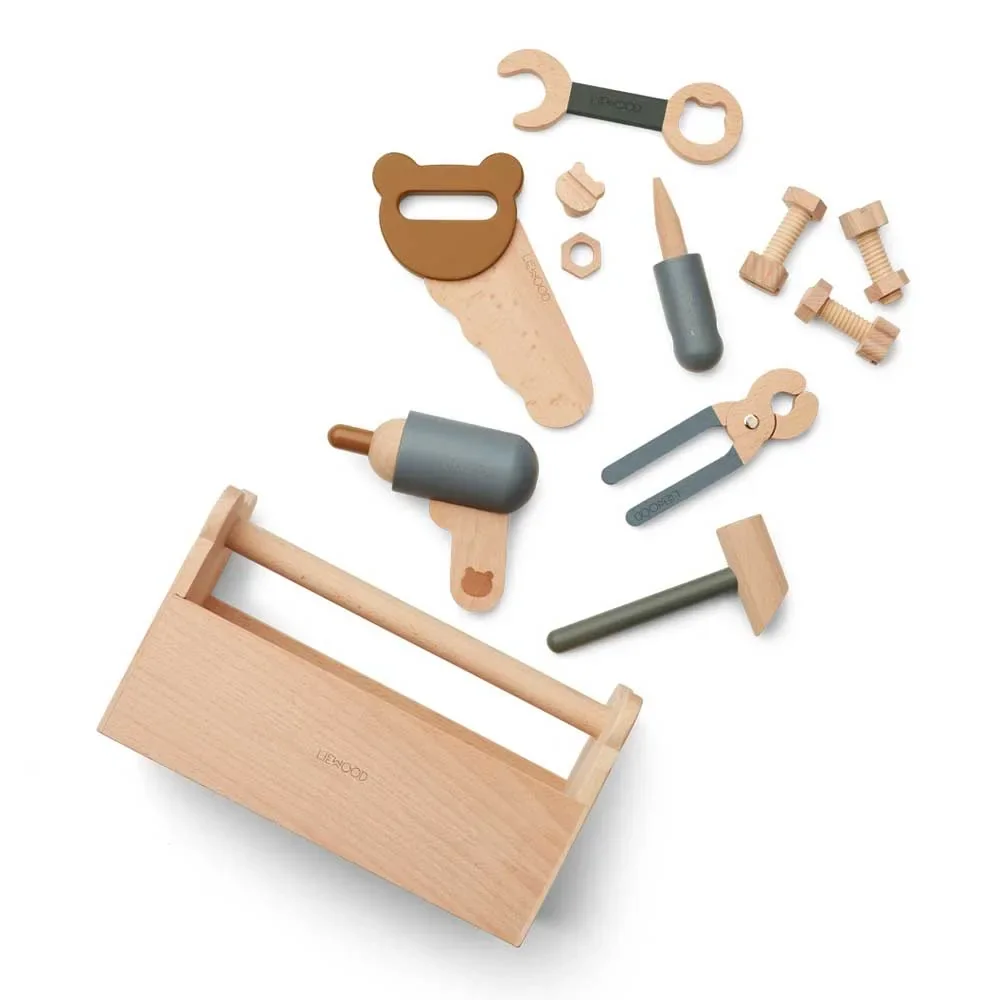 Liewood "Luigi" Toy's toolbox wood blue Multi mix
