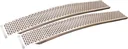 Aluminum loading ramps, curved, 2 pieces