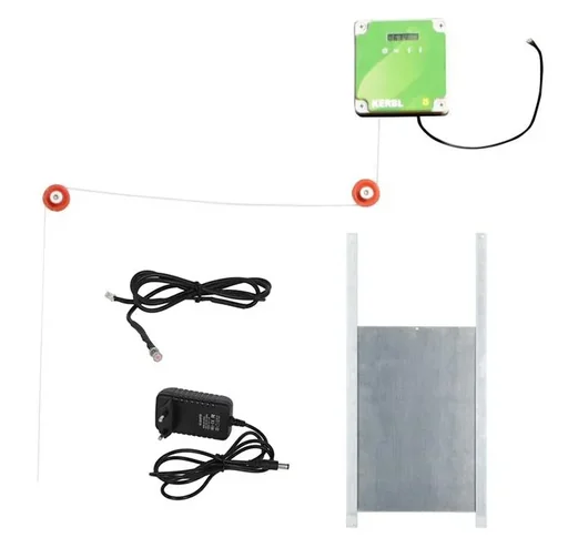 "Automatic chicken door, complete set including sliding door 43 x 40cm image"