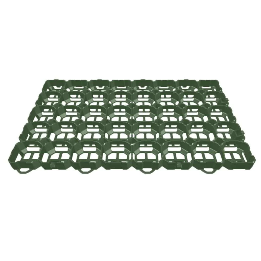 "Grass pavers, grass grid, green, RKP6, approx. 57 x 38 x 4cm, lawn grid image"