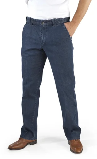 "Jeans with comfortable waistband, color bluestone, size 48 image"