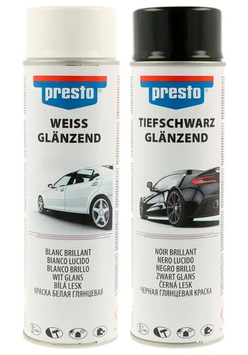 "Rally spray can, glossy, 500 ml, color black image"