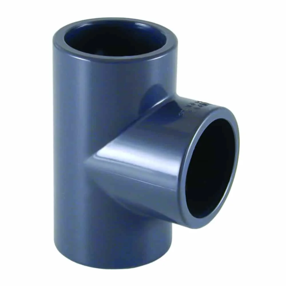 "40mm PVC T-Fitting - PN16 PVC Pipe Connector for Irrigation, Pools and More image"