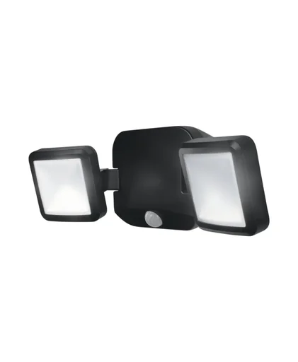 "Battery-operated LED outdoor double floodlight with motion detector image"