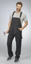 Stretch dungaree jeans, color black, size 56