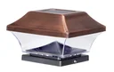 Solar copper fence post lights