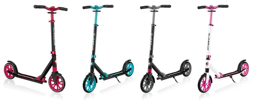 "NL 205 scooter, 205 mm, ABEC 7, height adjustable, front suspension, folding mechanism, turquoise image"