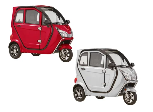 "3-wheel electric cabin vehicle eLizzy Premium 25 km/h silver, with on-site instruction image"