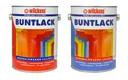 Colored varnish pure white, satin gloss, 2500 ml