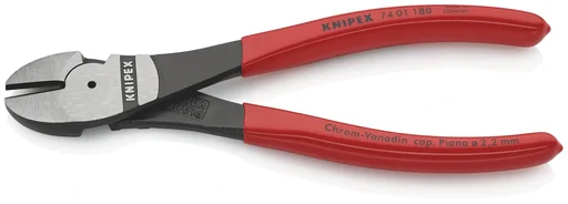 "Heavy-duty side cutters with plastic coating, black atramentized, polished, 180 mm image"
