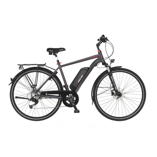 "Men's E-Bike Trekking, 28 inch frame size 50cm, 8-speed derailleur, anthracite matt, VIATOR 1.0 image"
