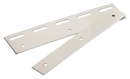 "Clamping and pendulum bar 200 mm, stainless steel for PVC curtain image"