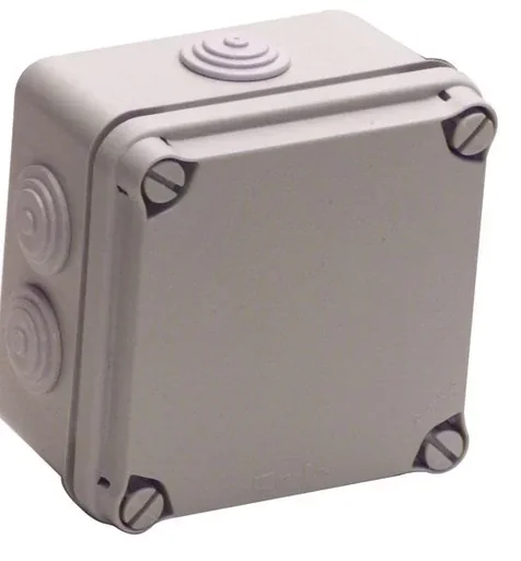 "AP-FR junction box, IP65, grey, 108 x 108 x 64 mm image"