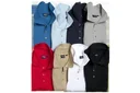 Polo shirt with button placket and breast pocket, color red, size 2XL