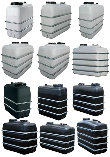 "Space-saving tank 3000 L, white image"