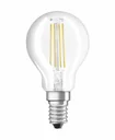 LED STAR FILAMENT drop lamp with 6 watts, E27, warm white, clear