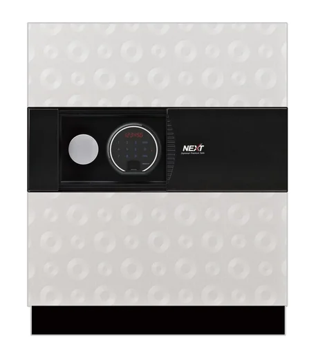 "NEXT document protection safe, external dimensions 880 x 500 x 550 mm, white image"