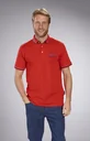 Pique polo shirt, red, size M