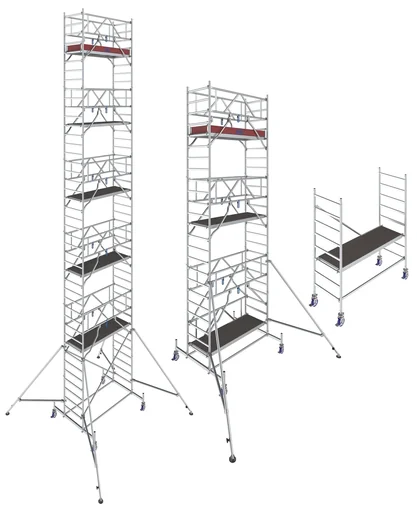 "STABILO mobile scaffolding series 10, bay length 2 m, working height approx. 6.40 m image"