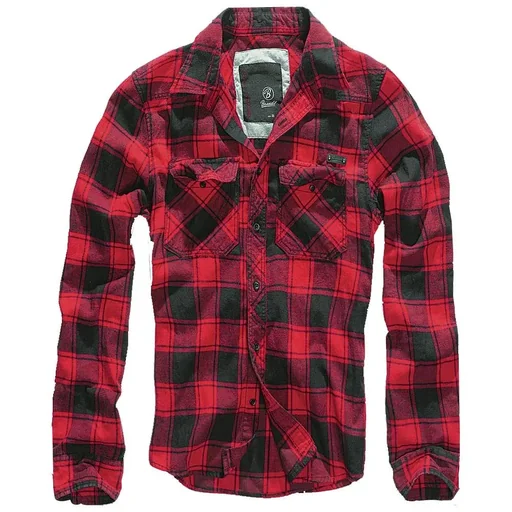 "Checked shirt red/black, size M image"