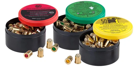 "Shot cartridges for cattle and bulls, red, 50 pieces image"