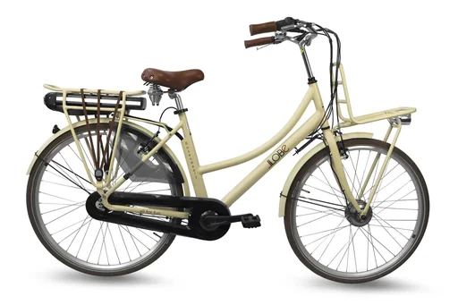 "Women's City E-Bike, 28 inches, frame height 50 cm, 7-speed hub gear, beige Rosendaal 3 Lady, 13Ah image"