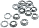 Eyelets with washers, 16 mm, galvanized, 10 pieces, for 480095 eyelet pliers XXL