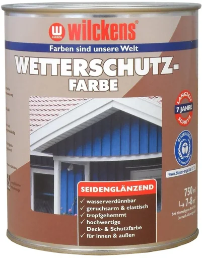 "Weatherproof paint Swedish red 750 ml image"