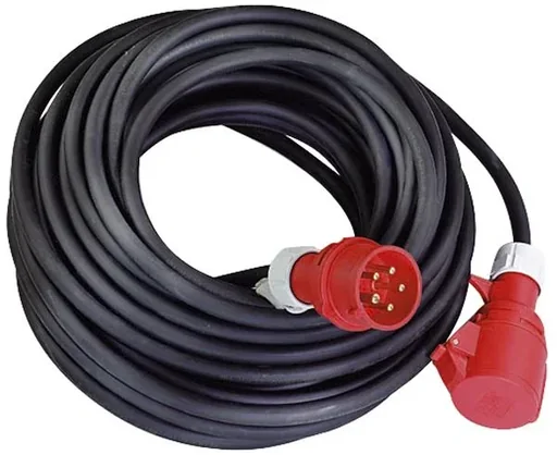 "CEE extension cable 16A 10M phase inverter plug H07RN-F5G 1.5 mm image"