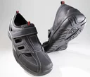 Slipper with climate zones and Velcro fastener, color black, size 41