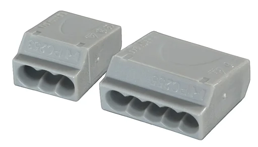 "Plug-in terminals, 100 pieces, 5 x 1.0 - 2.5 mm², grey image"