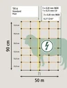 Sheep net with double spike, 50m x 90cm