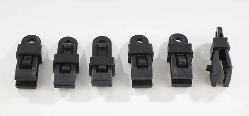 "Universal fastening clips, 6 pieces image"