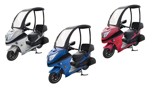 "E-compact scooter "Lucca Duo" - 40 km/h, blue image"