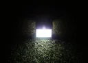 Solar LED light with motion detector, black