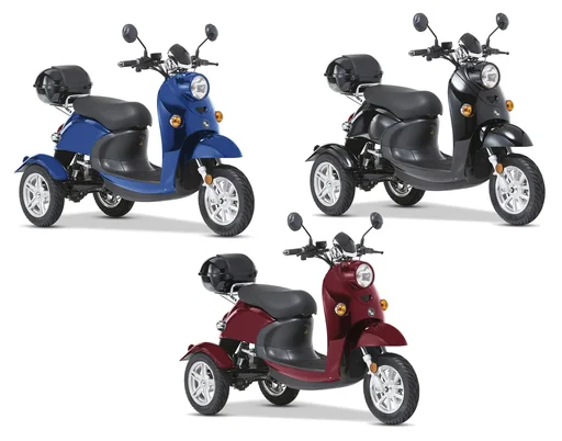 "3-wheel electric vehicle Modena 25 km/h - black - New scooter look with the comfort of an electric vehicle image"