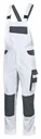 Dungarees EXTREME, white-grey, size S