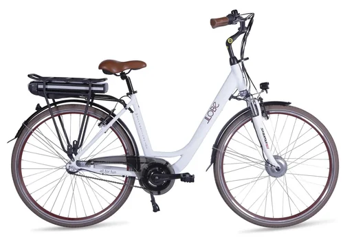 "Unisex City E-Bike 28 inches, frame size 50 cm, 7-speed hub gear, Metropolitan Joy 2.0 Modern White 13Ah image"