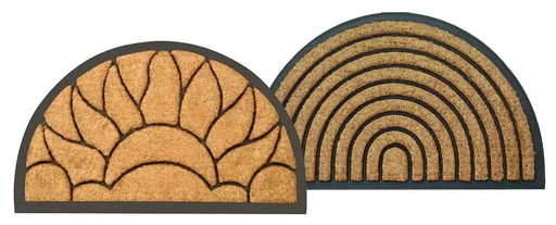 "Coconut combo mat FLAMES, semicircular image"