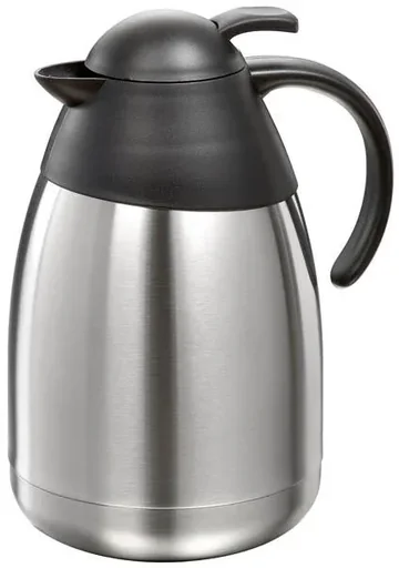 "Stainless steel vacuum flasks, 1 liter, height with lid 21 cm, without lid 17.5 cm image"