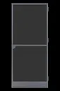 Premium fly screen door, 100 x 215 cm, anthracite