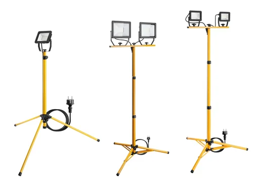 "2 x 50W tripod LED construction light TW 8500 LM image"