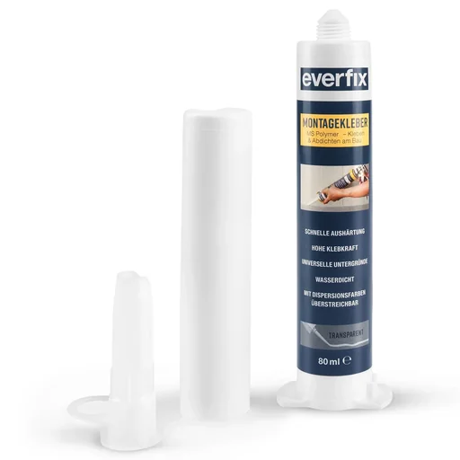 "Assembly adhesive, transparent, 80 ml image"