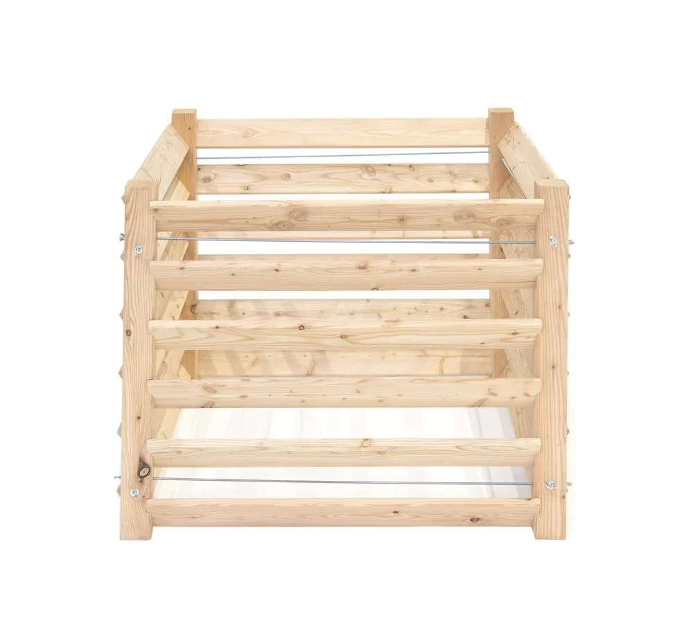 "Composter Konni M, 100×100×80 cm, Natural – FSC-Larch Wood, 800 l image"