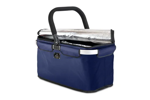 "Thermo shopping basket "Falko", blue, plain, 25 liters image"